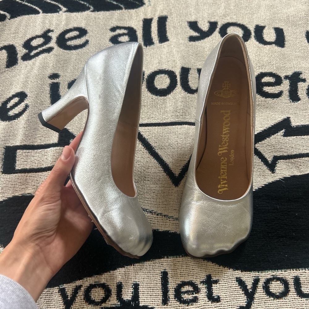Vivienne Westwood Silver Animal Toe Court Pump